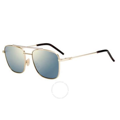 fendi ff m0008 s 3yg|Fendi Ladies Gold Tone Pilot Sunglasses FF .